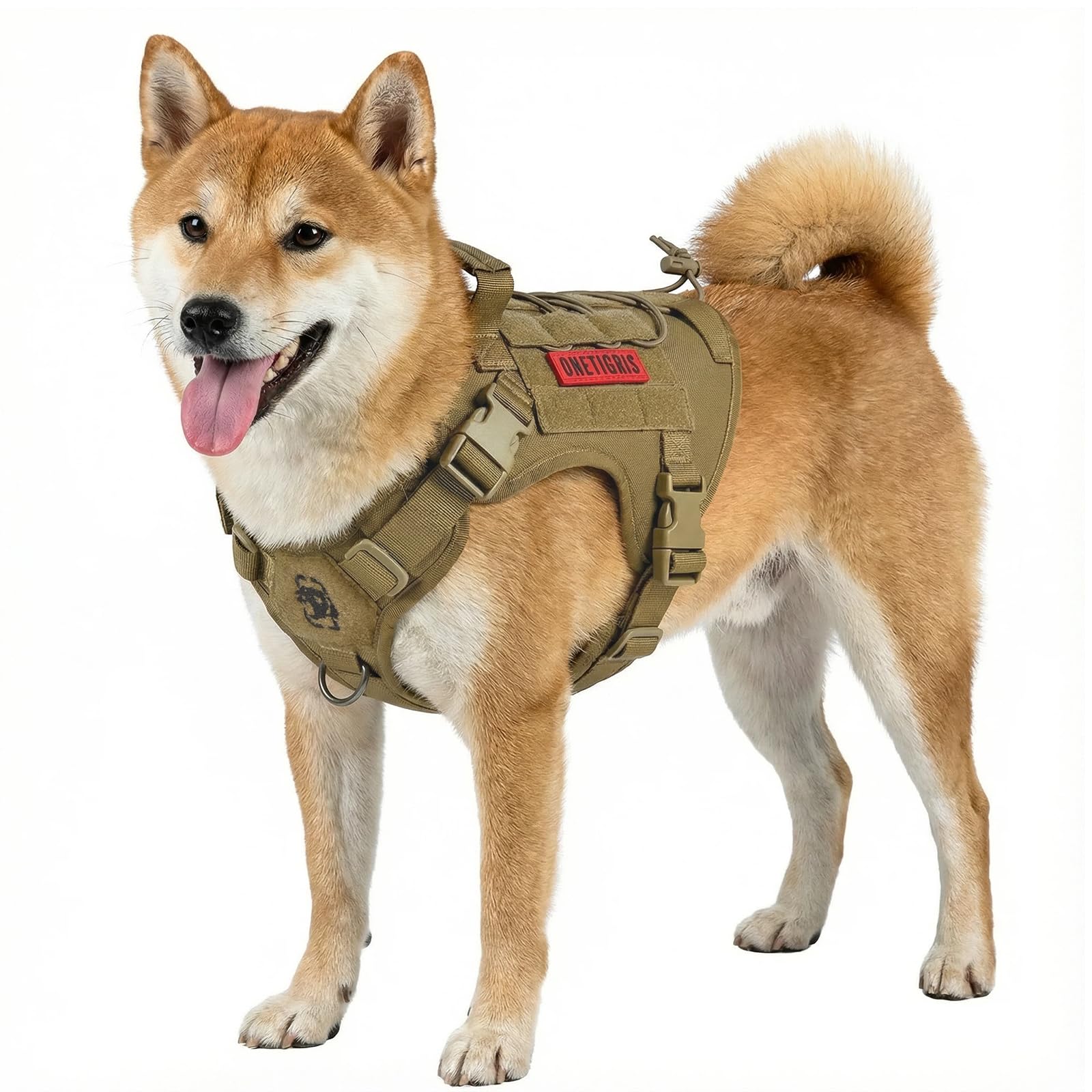 Amazon | OneTigris 犬 ハーネス 超軽量 タクティカルハーネス